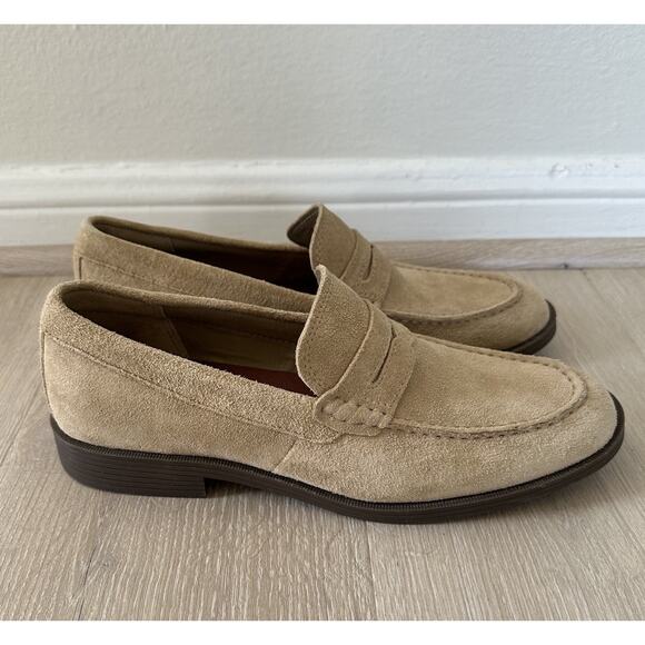 Sperry Manchester Penny Loafers Sand Mens Suede Leather Office Preppy main image 11